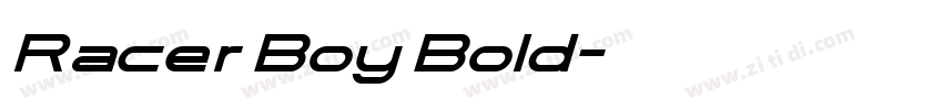 Racer Boy Bold字体转换